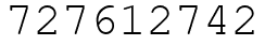 Число 727612742.