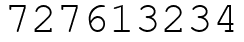 Число 727613234.