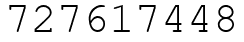 Число 727617448.