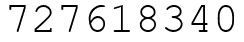 Число 727618340.