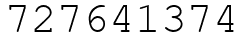 Число 727641374.