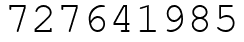 Число 727641985.