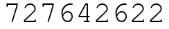 Число 727642622.
