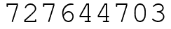 Число 727644703.