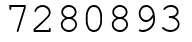 Число 7280893.