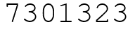Число 7301323.