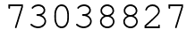 Число 73038827.