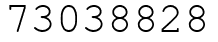 Число 73038828.