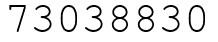Число 73038830.