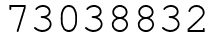 Число 73038832.