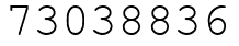 Число 73038836.