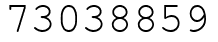 Число 73038859.