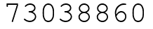 Число 73038860.