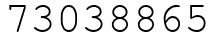 Число 73038865.