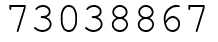 Число 73038867.