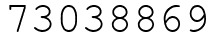 Число 73038869.