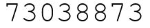 Число 73038873.