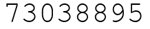 Число 73038895.