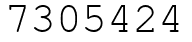 Число 7305424.