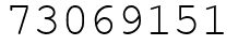 Число 73069151.