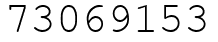 Число 73069153.