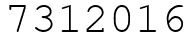 Число 7312016.