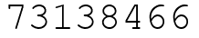 Число 73138466.