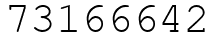 Число 73166642.