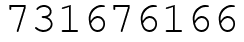 Число 731676166.