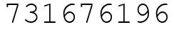 Число 731676196.