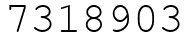 Число 7318903.