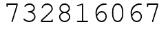 Число 732816067.