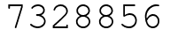 Число 7328856.