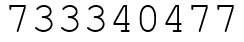 Число 733340477.