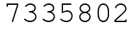 Число 7335802.