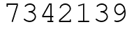 Число 7342139.