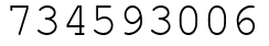 Число 734593006.