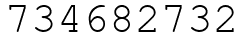 Число 734682732.