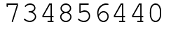 Число 734856440.