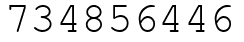 Число 734856446.