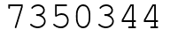 Число 7350344.