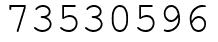 Число 73530596.