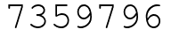 Число 7359796.