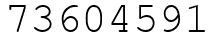 Число 73604591.