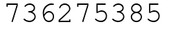 Число 736275385.