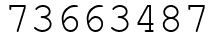 Число 73663487.