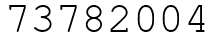 Число 73782004.