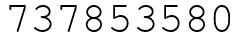 Число 737853580.