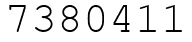 Число 7380411.