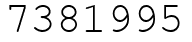 Число 7381995.